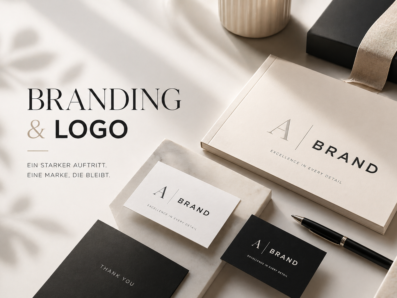 Ein starkes Branding macht deine Marke unverwechselbar.
Ich entwickle moderne Logos und visuelle Markenauftritte, die professionell wirken u